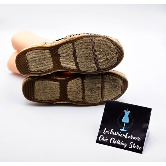 Coach Women's Coral/Blue Rayanne Sling Flat Espadrille Size 9B 336 - Picture 7 of 14